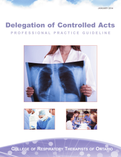 Delegation of Controlled Acts