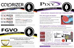 SPEEDS DRYING &bull; ENHANCES SEED FLOW &bull; SHINES SEED