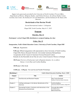 Borderlands of the Iberian World Program