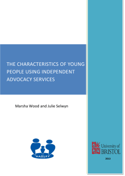 THE CHARACTERISTICS OF YOUNG PEOPLE USING