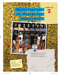 Majoritarian or Pluralist Democracy?