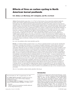 Effects of Fires on Carbon Cycling in North American