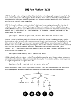 (H) Fan Fiction (1/2)