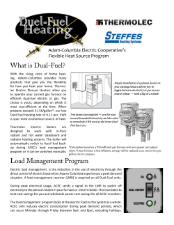 What is Dual-Fuel? Load Management Program - Adams