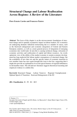 Structural Change and Labour Reallocation Across Regions: A