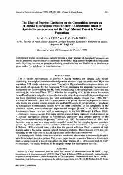 The Effect of Nutrient Limitation on the Competition
