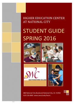 Student Guide  - Southwestern College