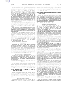 Page 326 TITLE 28&mdash;JUDICIARY AND JUDICIAL