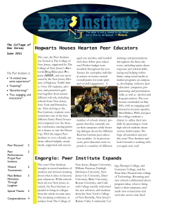 Peer Institute Expands