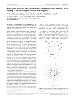 Synergistic assembly of hyperbranched polyethylenimine and fatty