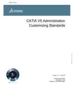CATIA V5 Administration Customizing Standards