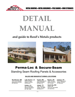DETAIL MANUAL - Reed`s Metals