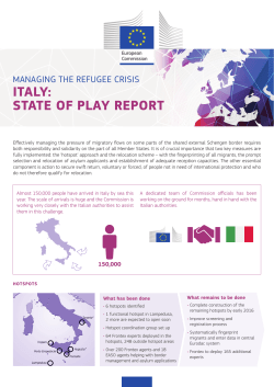 Italy: State of Play Report
