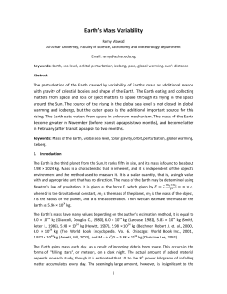 Earth`s Mass Variability