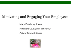 Motivating and Engaging Your Employees