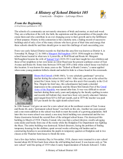 History - LaGrange School District 105