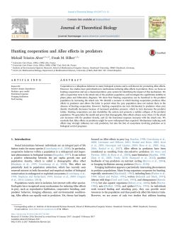 Hunting cooperation and Allee effects in predators