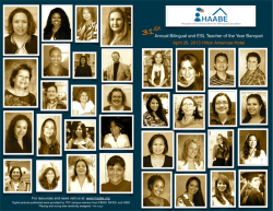 HAABE 2011 program cover-1 - Houston Area Association for