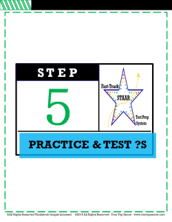 STAAR Practice 1