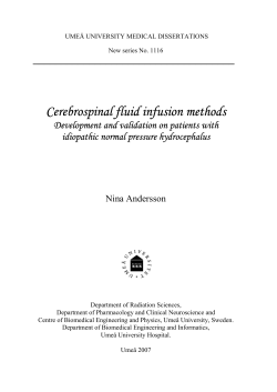Cerebrospinal fluid infusion methods