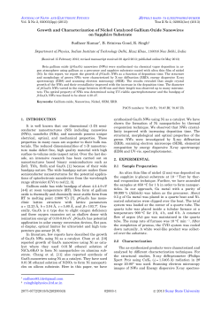 Growth and Characterization of Nickel Catalyzed Gallium Oxide