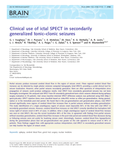Clinical use of ictal SPECT in secondarily generalized tonic