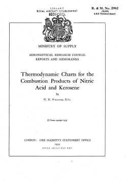 Thermodynamic Charts for the Combustion Products of Nitric Acid