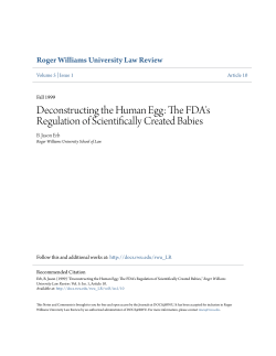 Deconstructing the Human Egg - DOCS@RWU