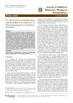 On The Essence of Drunkenness and the Pathway to