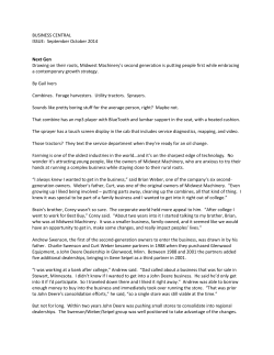 BUSINESS CENTRAL ISSUE: September October 2014 Next Gen