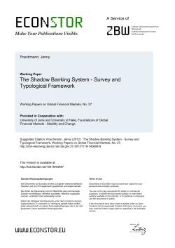 The Shadow Banking System