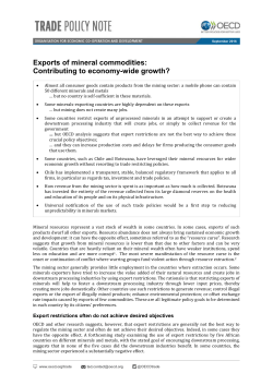 Exports of Mineral Commodities