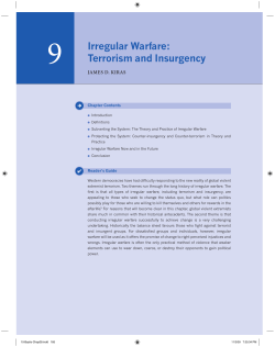 Irregular Warfare: Terrorism and Insurgency