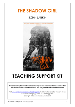 TEACHING SUPPORT KIT - Penguin Books Australia