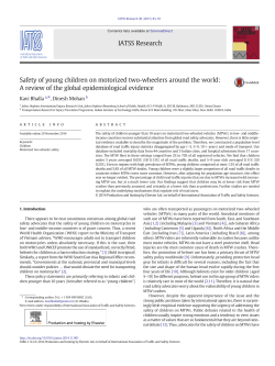 Safety of young children on motorized two