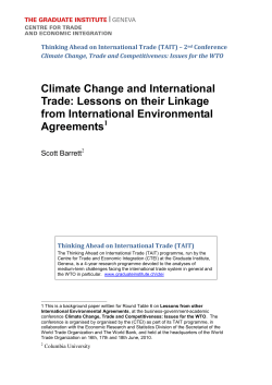 Thinking Ahead on International Trade (TAIT)