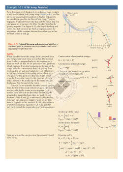 Example 6-11 A Ski Jump, Revisited