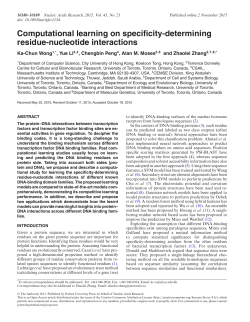 Computational learning on specificity