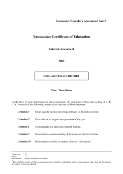 Tasmanian Certificate of Education