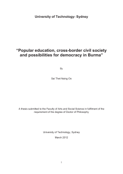 Popular education, cross-border civil society and