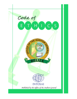 Code of Ethics Auditor General