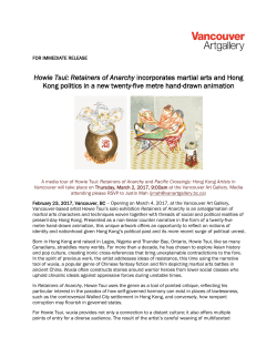 Howie Tsui: Retainers of Anarchy incorporates martial arts and