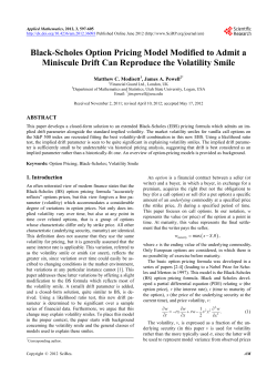 Black-Scholes Option Pricing Model Modified to Admit a Miniscule