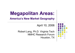 Megapolitan Areas: