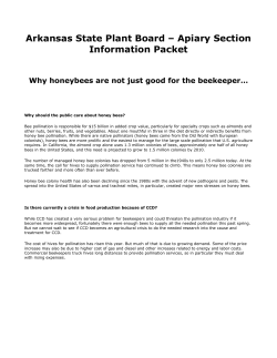 Arkansas State Plant Board &ndash; Apiary Section Information Packet