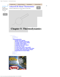 Chapter 5: Thermodynamics -- A simple bimetal heat engine
