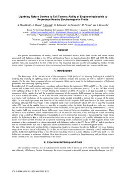 lightning return strokes to tall towers: ability of engineering