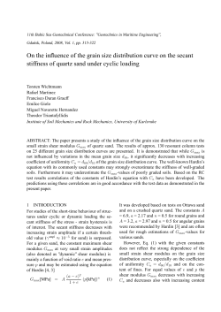 On the influence of the grain size distribution curve on the secant