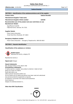 Safety Data Sheet - Fisher Scientific