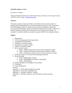 Scientific models as works